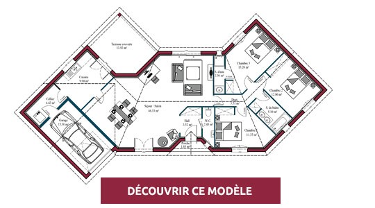Plan de maison : Une maison moderne et fonctionnelle